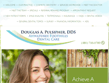 Tablet Screenshot of ahwatukeefoothillsdental.com